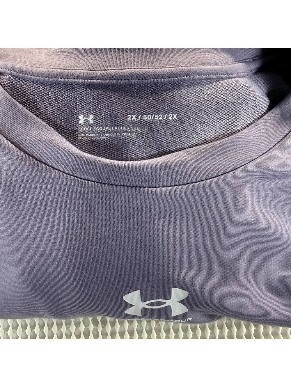 Under Armour Rival Women’s  Terry crew neck sweatshirt  2XL mauve Purple 50/52
